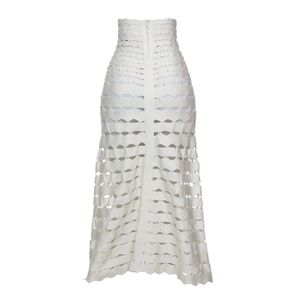 Saia Lolitta Tricô Branco