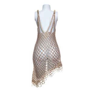 Vestido NK com Argolas Tricô Bege