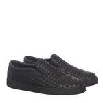 Tenis-Bottega-Veneta-Slip-On-Intrecciato-Couro-Preto