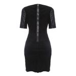 Vestido-Bergdorf-Goodman-Couro-e-Camurca-Preto