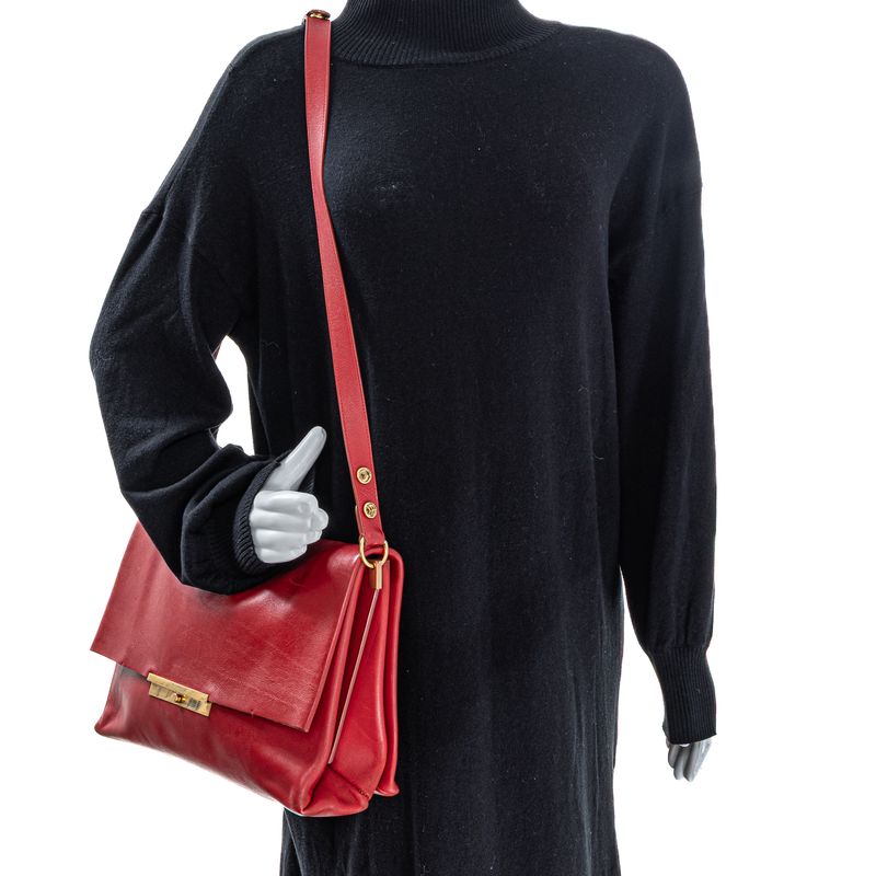 Bolsa-Celine-Crossbody-Couro-Vermelho-