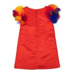 Vestido-Infantil-Charabia-Vermelho-e-Plumas-