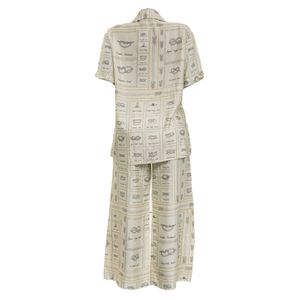 Conjunto The Lilie em Cetim Estampa Cordas