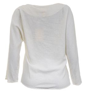 Blusa Cris Barros 20 Voltas ao Sol Linho Creme