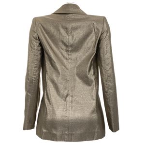 Blazer B Yourself Brilho Dourado