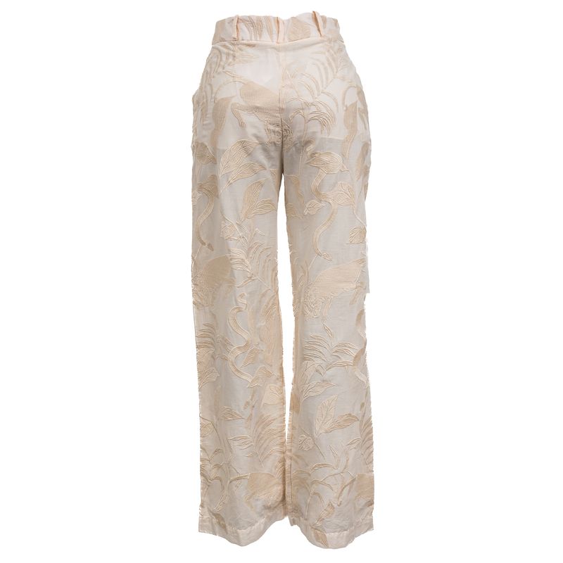 Calca-Cris-Barros-Bordado-Creme-