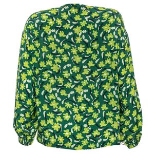 Camisa Andrea Marques Estampa Floral Verde