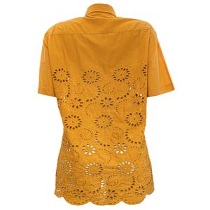 Camisa Andrea Marques Renda Amarela