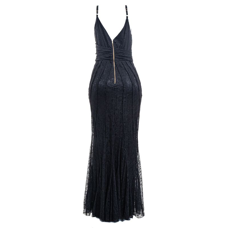 Vestido-Dolce---Gabbana-Longo-Renda-Preto