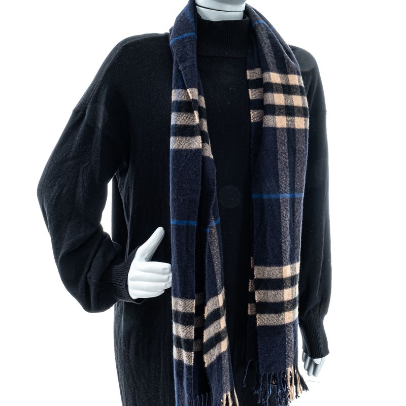 Cachecol-Burberry-Housecheck-Azul