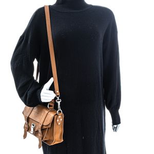 Bolsa Proenza Schouler PS1 Tiny Couro Caramelo