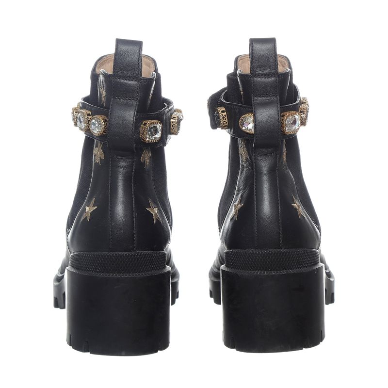 Bota-Gucci-Crystal-Bee-GG-Marmont-Chelsea-