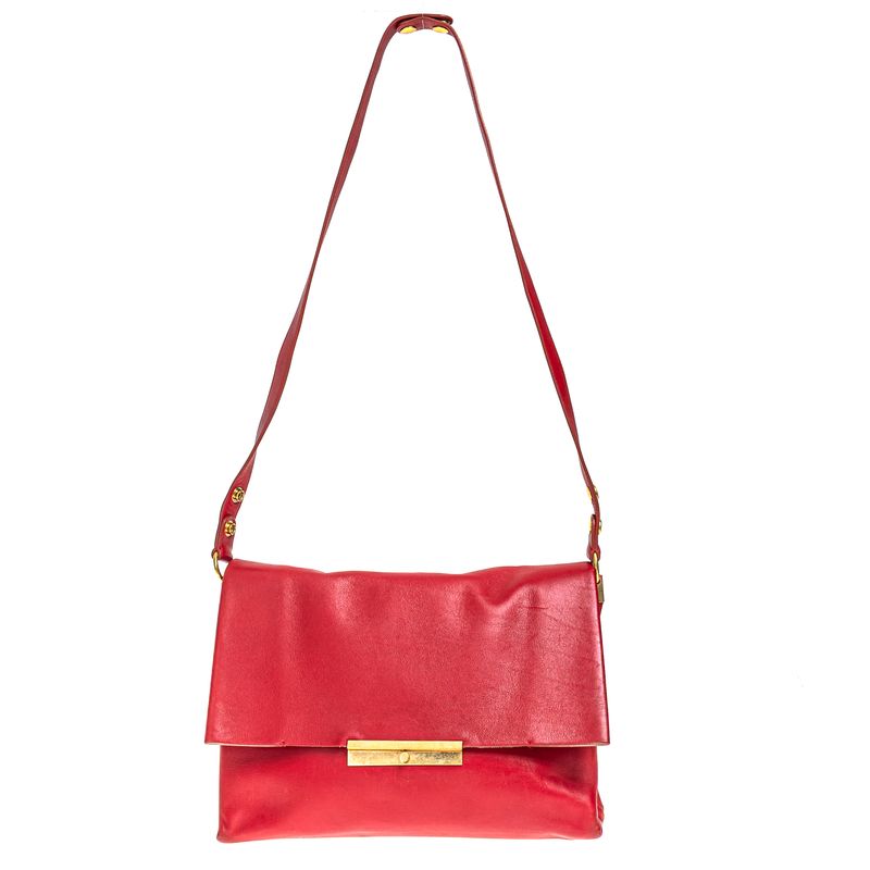 Bolsa-Celine-Crossbody-Couro-Vermelho-