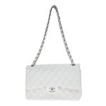 Bolsa-Chanel-Double-Flap-Caviar-Branco
