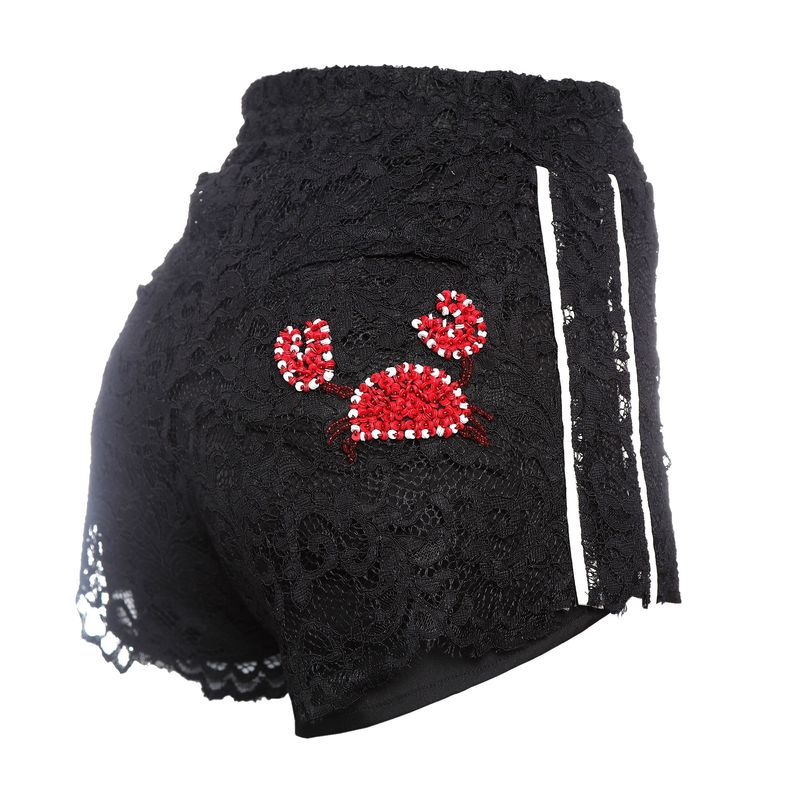 Shorts-Andrea-Bogosian-Bordado-Renda-Preto
