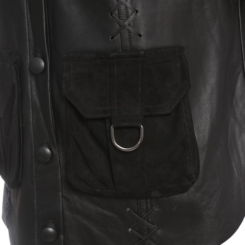 Camisa-Andrea-Bogosian-Couro-e-Camurca-Preta