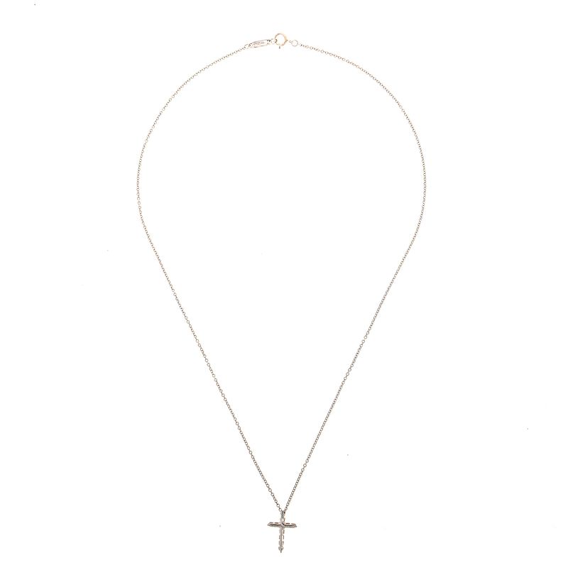 Colar-Tiffany---Co.-Cruz-com-Platina-com-Diamantes