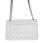 Bolsa-Chanel-Double-Flap-Caviar-Branco