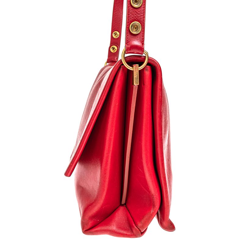 Bolsa-Celine-Crossbody-Couro-Vermelho-