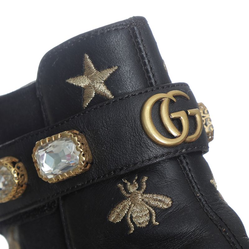 Bota-Gucci-Crystal-Bee-GG-Marmont-Chelsea-