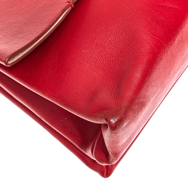 Bolsa-Celine-Crossbody-Couro-Vermelho-