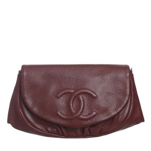 Bolsa Chanel Half Moon Wallet On Chain Vermelha