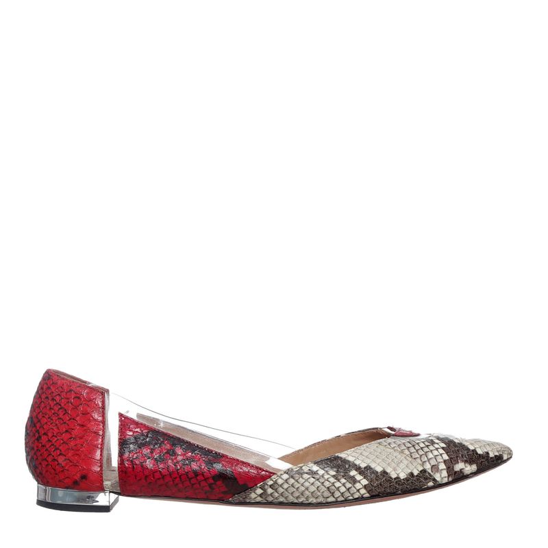 Sapatilha-Aquazzura-Couro-Exotico-Vermelho-