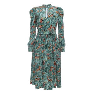 Vestido Prada Estampado Verde