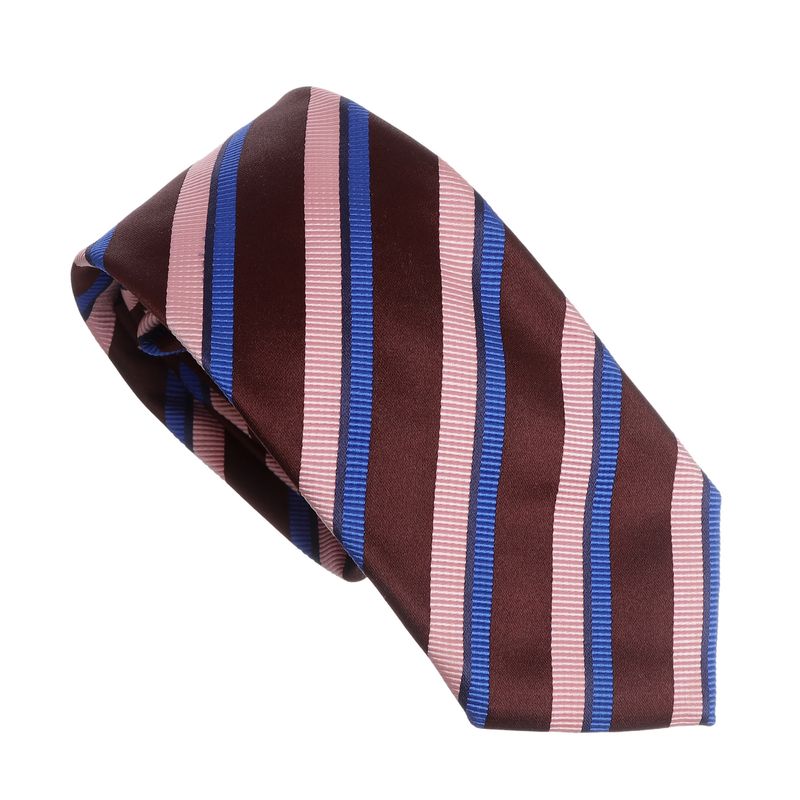 Gravata-Prada-Listrada-Rosa