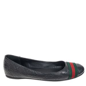 Sapatilha Gucci Guccissima Preta e Faixa Web