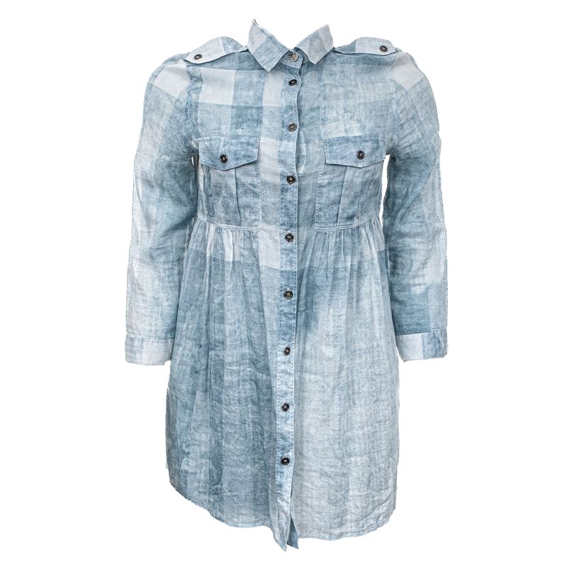 Camisa-Burberry-Xadrez-Azul-