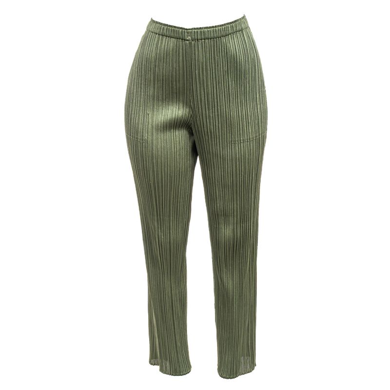 Calca-Pleats-Please-Issey-Miyake-Verde-