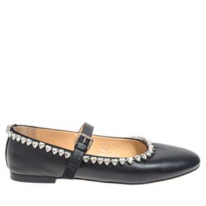Sapatilha Mach & Mach Preta e Strass
