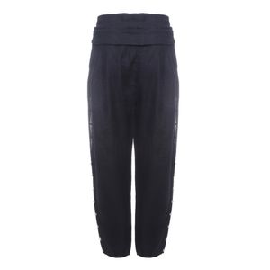Calça Cris Barros com Cinto Pérolas Azul