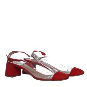 Sapato Aquazzura Camurça Vemelho