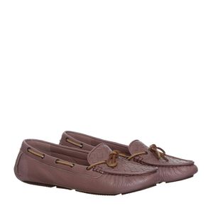 Mocassim Bottega Veneta Couro Rosa Antigo