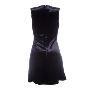 Vestido Prada Veludo Azul Marinho