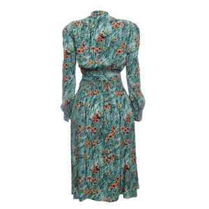 Vestido Prada Estampado Verde