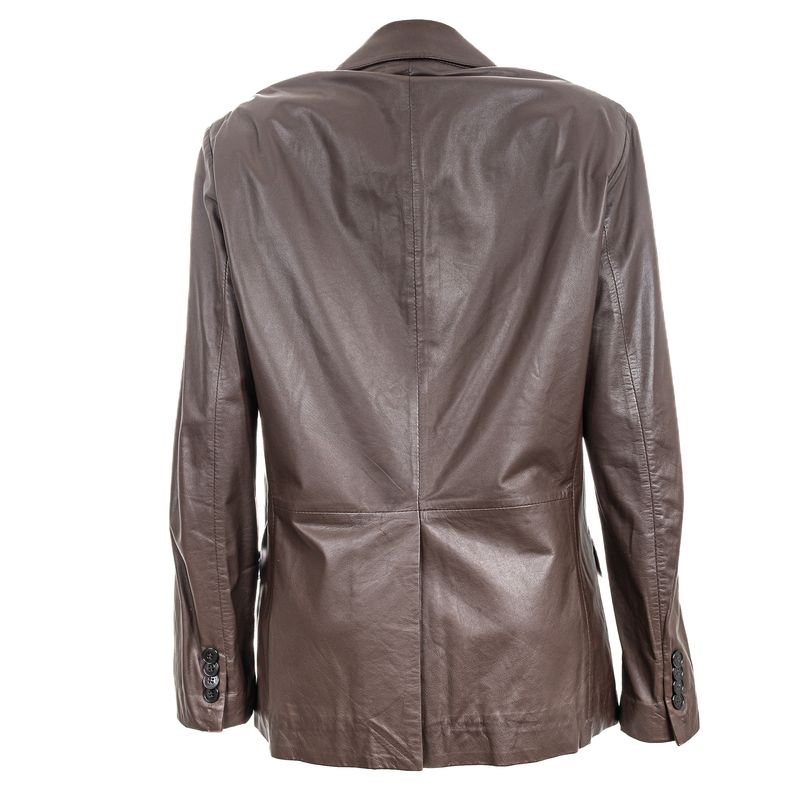 Jaqueta-Versace-Couro-Marrom
