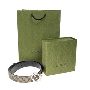 Cinto Gucci GG Interlocking Dupla Face