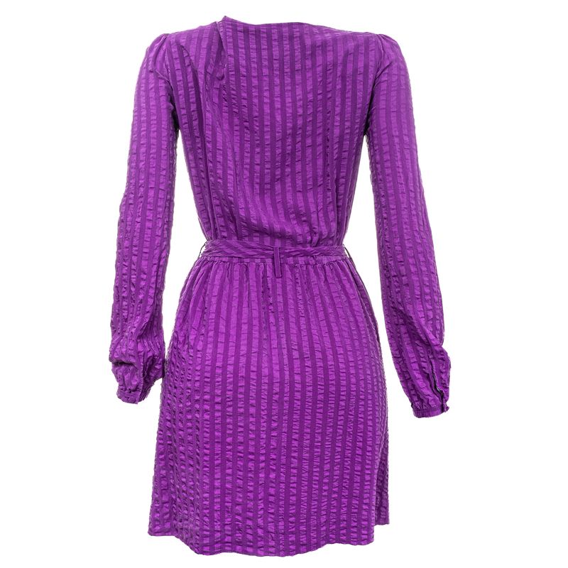 Vestido-Balenciaga-Seda-Roxo