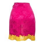 Saia-Dior-em-Seda-com-Renda-Rosa-e-Amarela