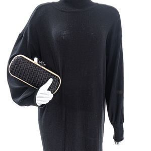 Clutch Bottega Veneta Knot Intrecciato Preta