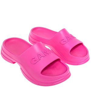 Slide Ganni Borracha Rosa
