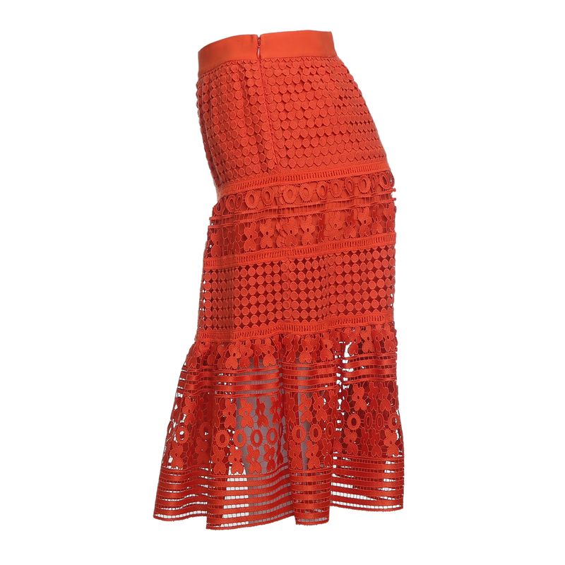 Saia-Diane-Von-Furtenberg-Guipure-Laranja