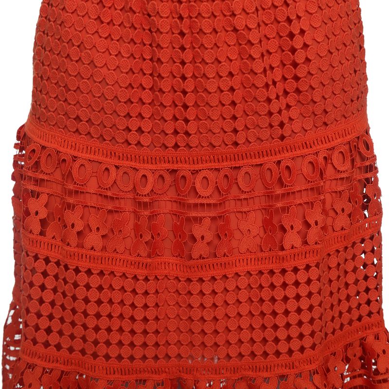 Saia-Diane-Von-Furtenberg-Guipure-Laranja