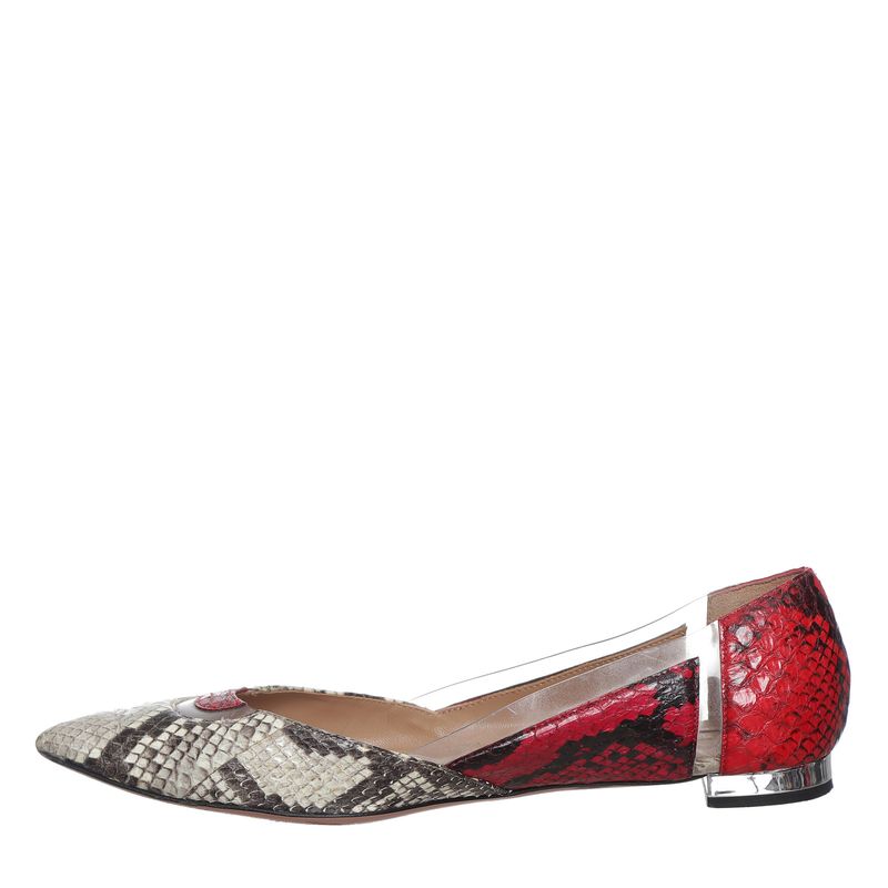 Sapatilha-Aquazzura-Couro-Exotico-Vermelho-