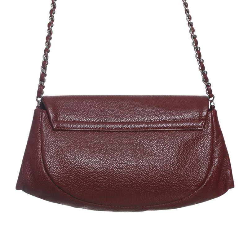 Bolsa-Chanel-Half-Moon-Wallet-On-Chain-Vermelha-