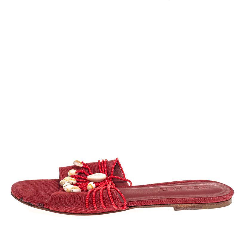 Sandalia-Rasteira-Vermelha-Micangas-e-Conchas-