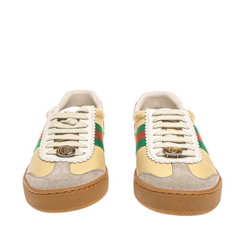 Tenis-Gucci-Couro-Bege-e-Faixa-Web-